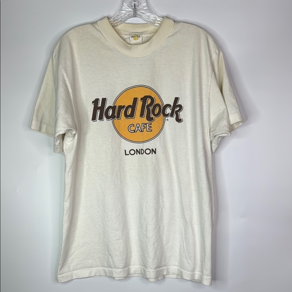 Vintage Hard Rock Cafe London White Tshirt Size Medium